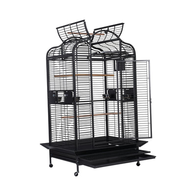 A & E Cages Majestic Parrot Cage Black X-Large, 40In X 30In X 75 in 644472009446