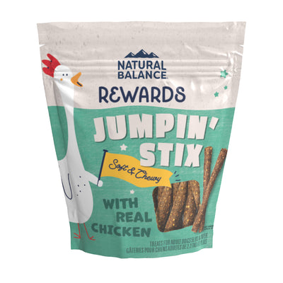 Natural Balance Pet Foods Rewards Jumpin' Stix Soft & Meaty Dog Treats Chicken 10 oz 723633014090