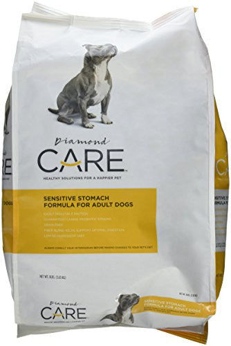 Diamond Care Adult Sensitive Stomach Formula Dry Dog Food-8-lb-{L+1} 074198613489