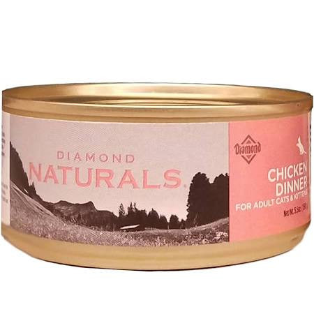 Diamond Naturals Chicken Dinner for Adult Cats and Kittens 24/5.5 oz {L-1}419083 074198612765