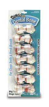 Dingo Dental Mini Bone 7 Pk. White {L + 1} 156072 - Dog