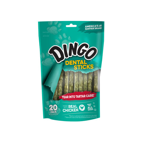 Dingo Dental Sticks Dog Treats 6.2 oz 20 pk