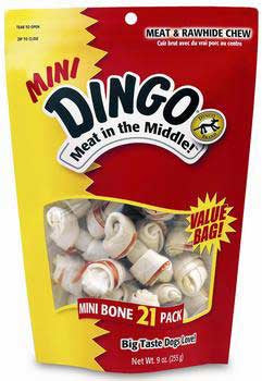 Dingo Mini Value Bag 21 Pk. White {L + b}156096 - Dog