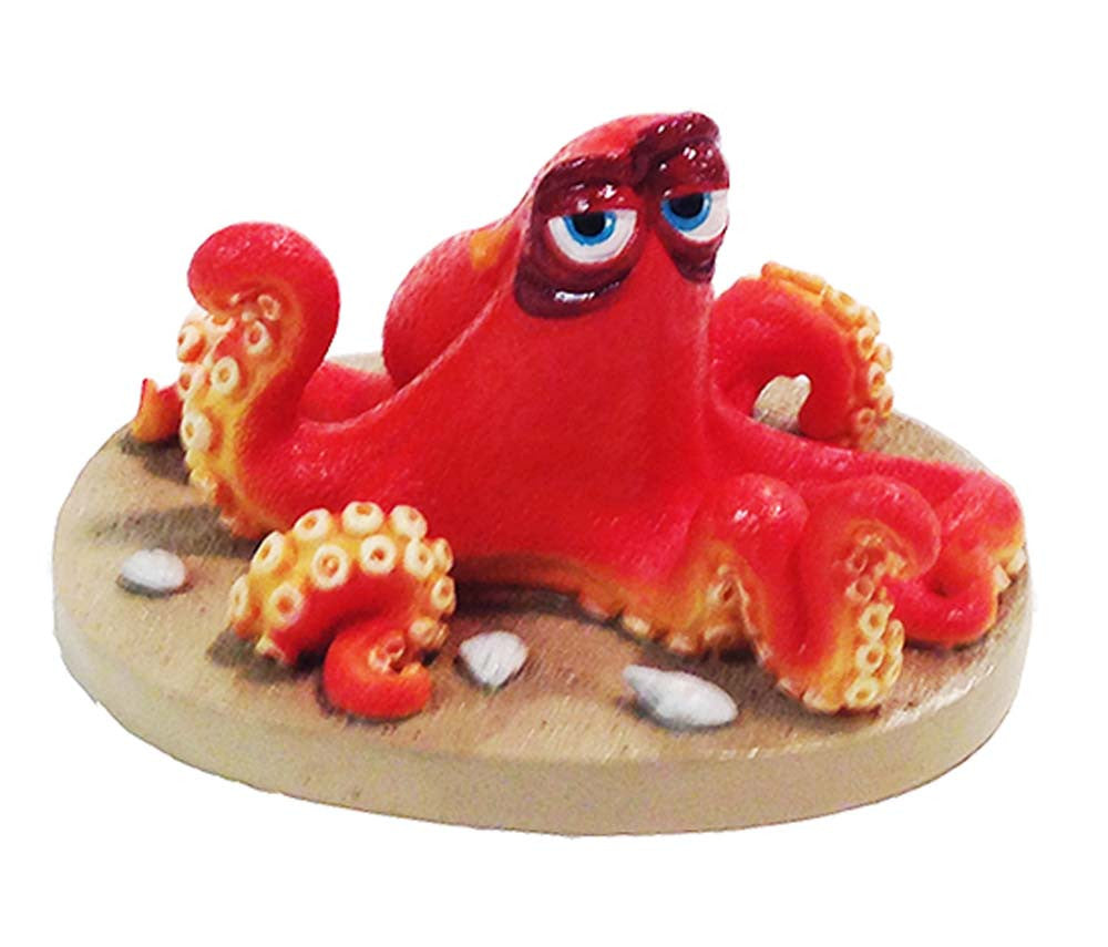 Disney Finding Dory Hank the Octopus on the Sand Statue Beige/Orange Mini