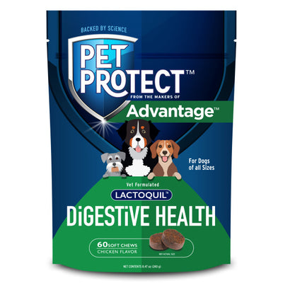 Elanco Pet Protect Advantage Digestive Health Dog Supplement Chicken 60 ct 727804001520