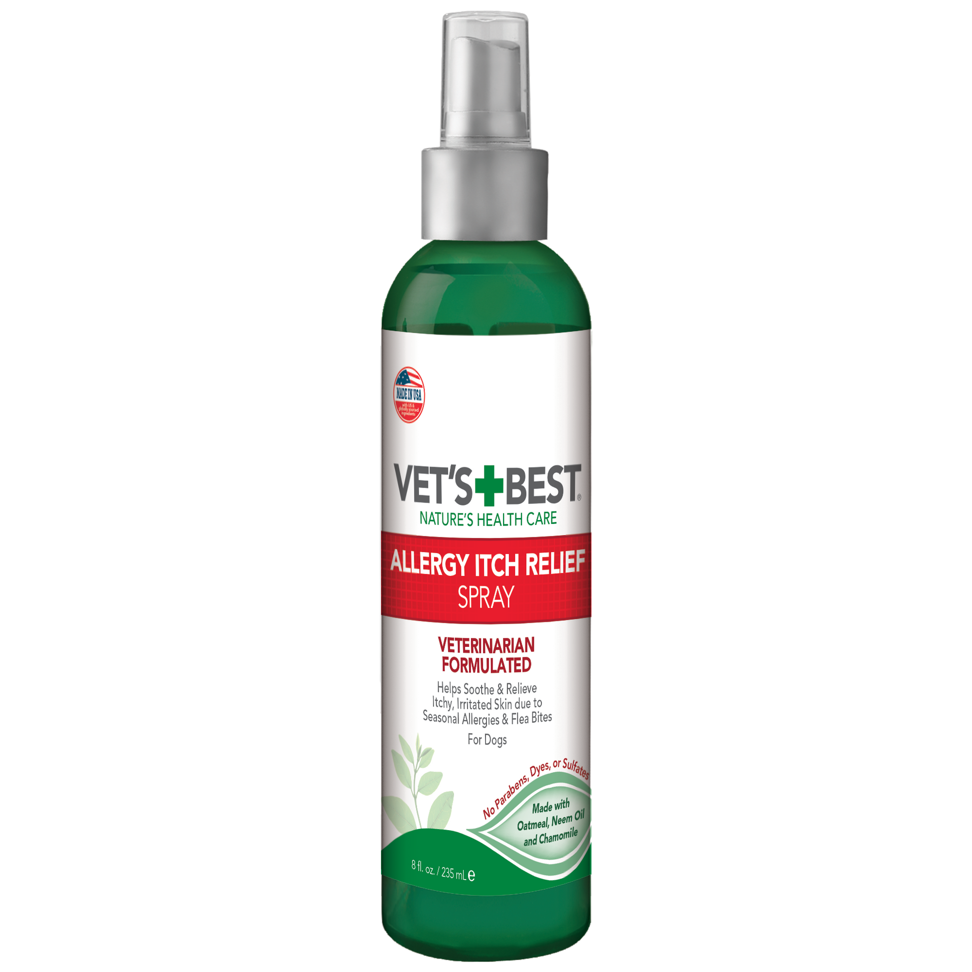 Vet's Best Allergy Itch Relief Dog Spray 8 oz 031658102327