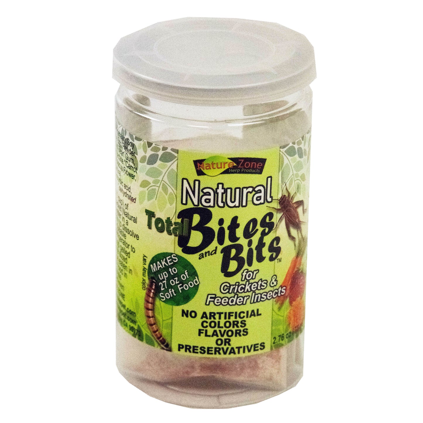Nature Zone Natural Total Bites & Bits for Crickets & Feeder insects 2.76 oz 783178562111