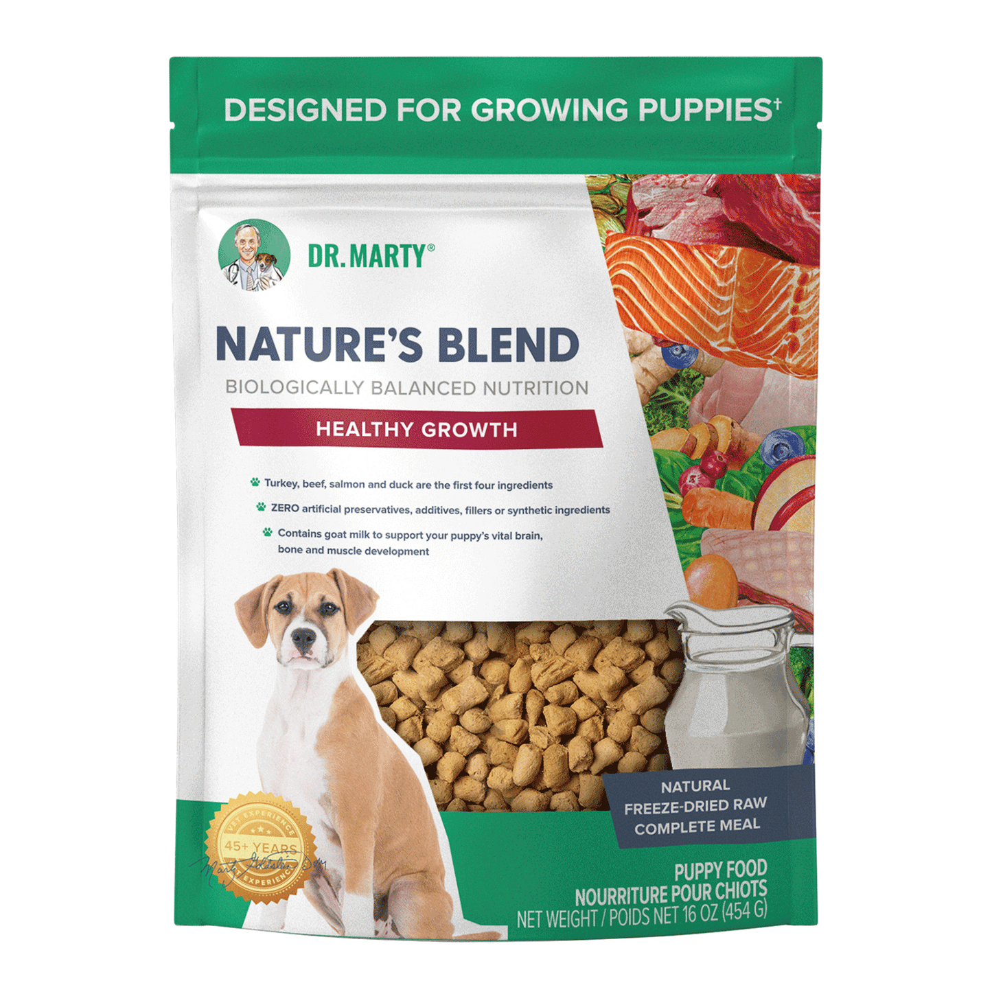 Dr. Marty's Nature's Blend Freeze Dried Puppy 16 oz