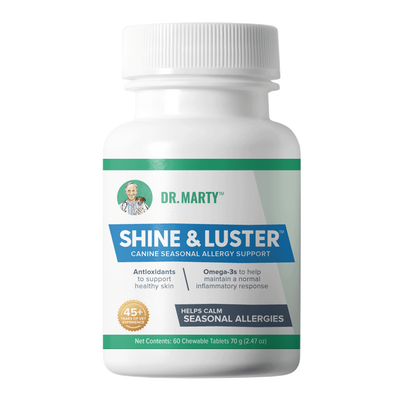 Dr. Marty's Shine & Luster Chewable Dog Supplement 60 ct