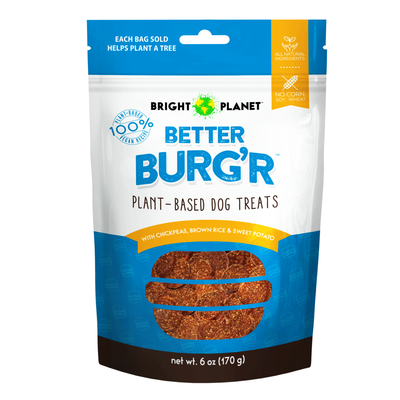 Bright Planet Pet Better Burg'r Dog Treat 6 oz 860005968091