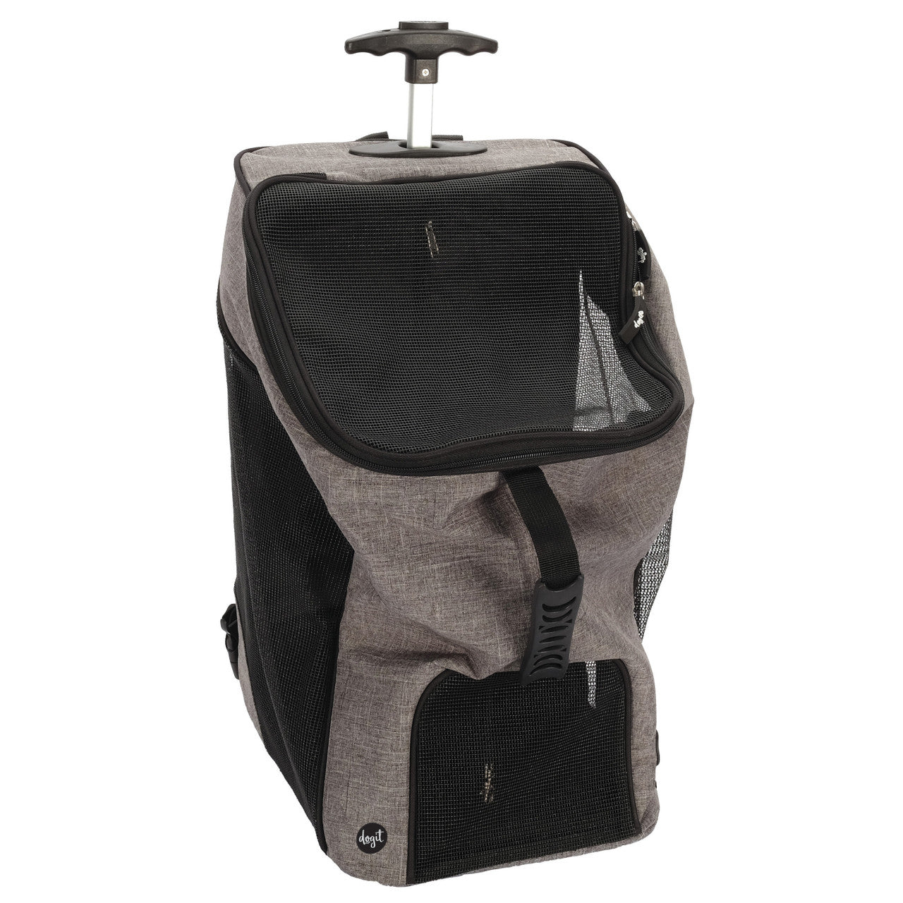 Dogit Explorer Wheeled Backpack Carrier, Gray/Black 022517775653