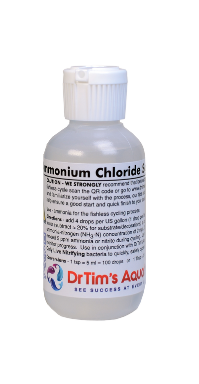 Dr. Tim's Aquatics Ammonium Chloride Solution for Fishless Cycling 2 fl. oz