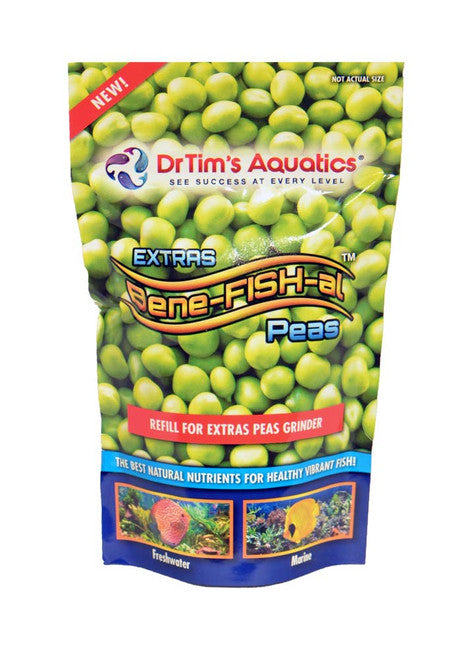 Dr. Tim’s Aquatics Bene - FISH - al Peas Food/Treat Refill 1.04 oz - Aquarium