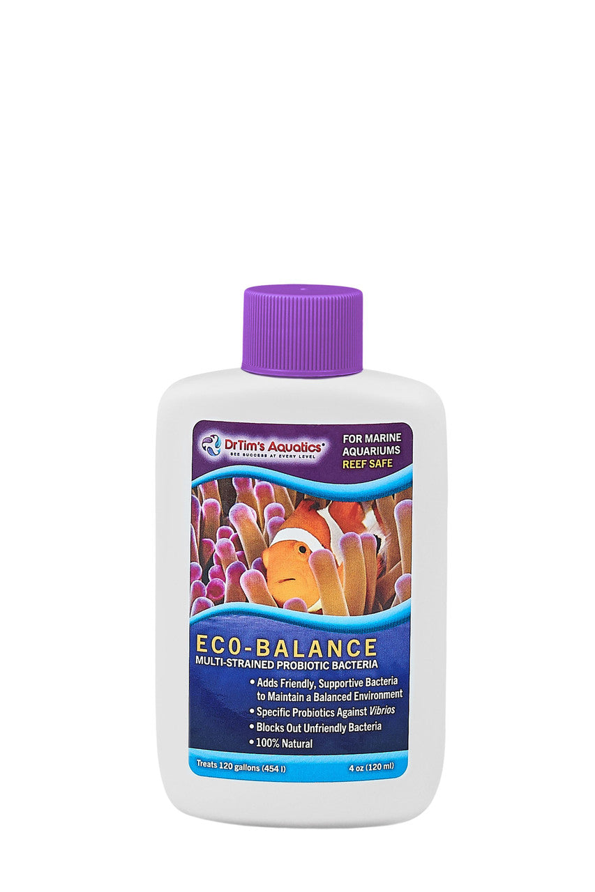 Dr. Tim's Aquatics Eco-Balance Probiotic Bacteria for Reef Aquarium 4 fl oz 812540014610
