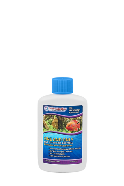 Dr. Tim’s Aquatics One & Only Live Nitrifying Bacteria for Freshwater Aquariums 2 fl. oz - Aquarium