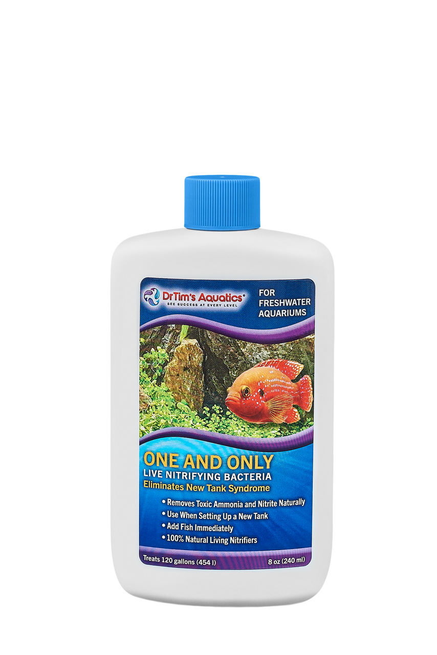 Dr. Tim's Aquatics One & Only Live Nitrifying Bacteria for Freshwater Aquariums 8 fl. oz