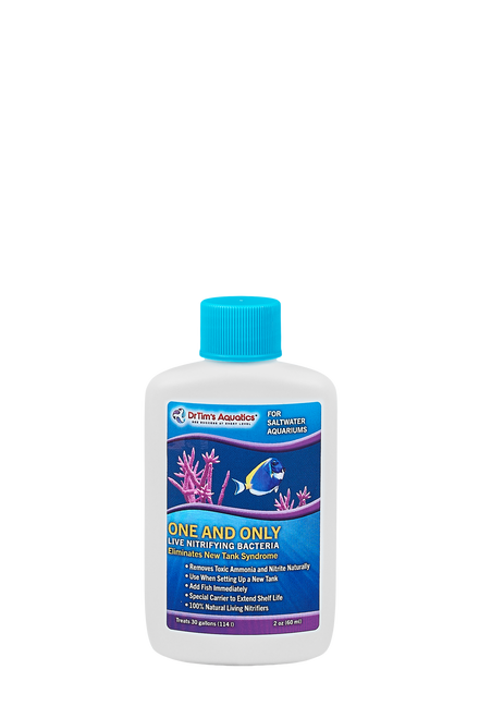 Dr. Tim’s Aquatics One & Only Live Nitrifying Bacteria for Saltwater Aquariums 2 fl. oz - Aquarium