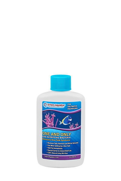 Dr. Tim’s Aquatics One & Only Live Nitrifying Bacteria for Saltwater Aquariums 2 fl. oz - Aquarium