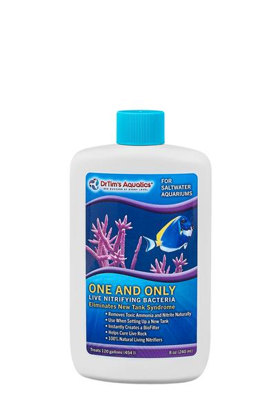 Dr. Tim's Aquatics One & Only Live Nitrifying Bacteria for Saltwater Aquariums 8 fl. oz