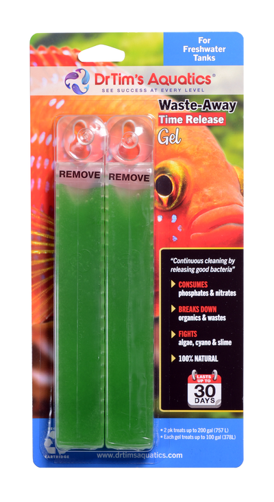 Dr. Tim's Aquatics Waste-Away Freshwater Time Release Gel Water Clarifier 2pk LG