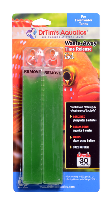 Dr. Tim’s Aquatics Waste - Away Freshwater Time Release Gel Water Clarifier 2pk LG - Aquarium