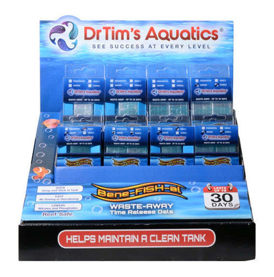 Dr. Tim’s Aquatics Waste - Away Gel Marine Mixed Display 12 Count - Aquarium