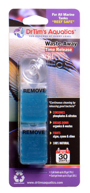 Dr. Tim’s Aquatics Waste - Away Marine Time Release Gel Water Clarifier 2pk SM - Aquarium