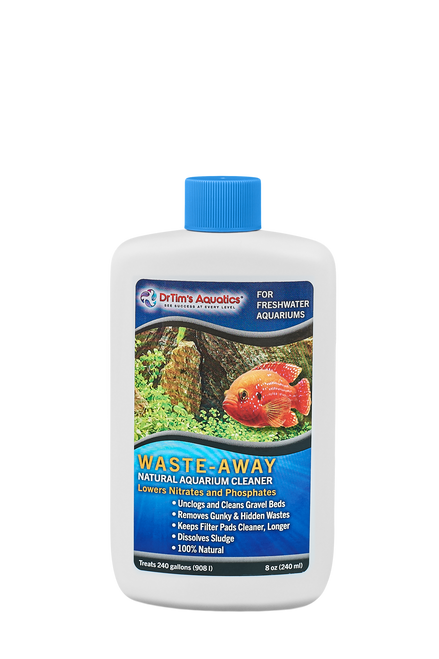 Dr. Tim’s Aquatics Waste - Away Natural Aquarium Cleaner for Freshwater 8 fl. oz