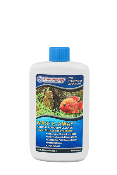 Dr. Tim’s Aquatics Waste - Away Natural Aquarium Cleaner for Freshwater 8 fl. oz