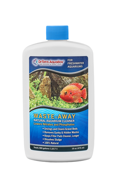 Dr. Tim's Aquatics Waste-Away Natural Aquarium Cleaner for Freshwater Aquarium 16 fl. oz