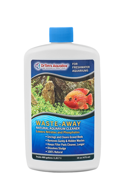 Dr. Tim’s Aquatics Waste - Away Natural Aquarium Cleaner for Freshwater 16 fl. oz