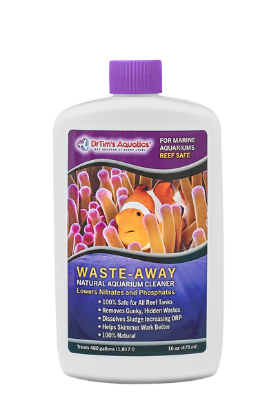 Dr. Tim's Aquatics Waste-Away Natural Aquarium Cleaner for Reef Aquarium 16 fl. oz