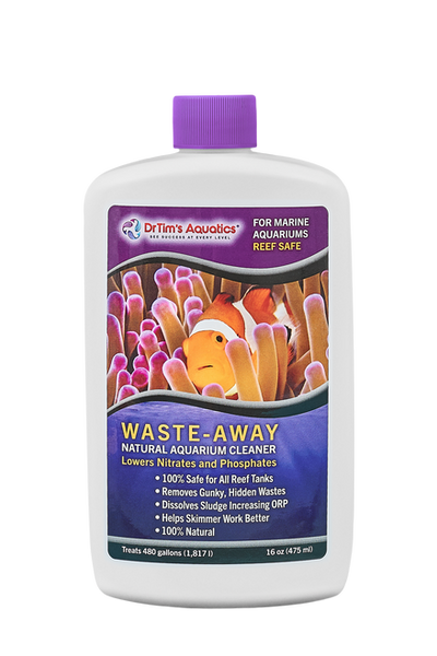 Dr. Tim’s Aquatics Waste - Away Natural Aquarium Cleaner for Reef 16 fl. oz