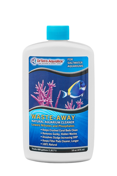 Dr. Tim’s Aquatics Waste - Away Natural Aquarium Cleaner for Saltwater 16 fl. oz