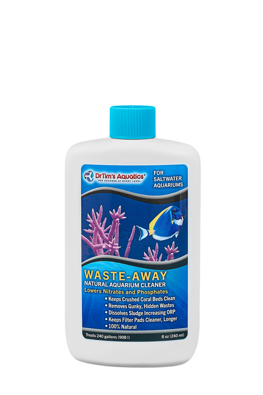 Dr. Tim's Aquatics Waste-Away Natural Aquarium Cleaner for Saltwater Aquarium 8 fl. oz