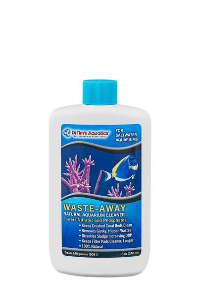 Dr. Tim's Aquatics Waste-Away Natural Aquarium Cleaner for Saltwater Aquarium 8 fl. oz