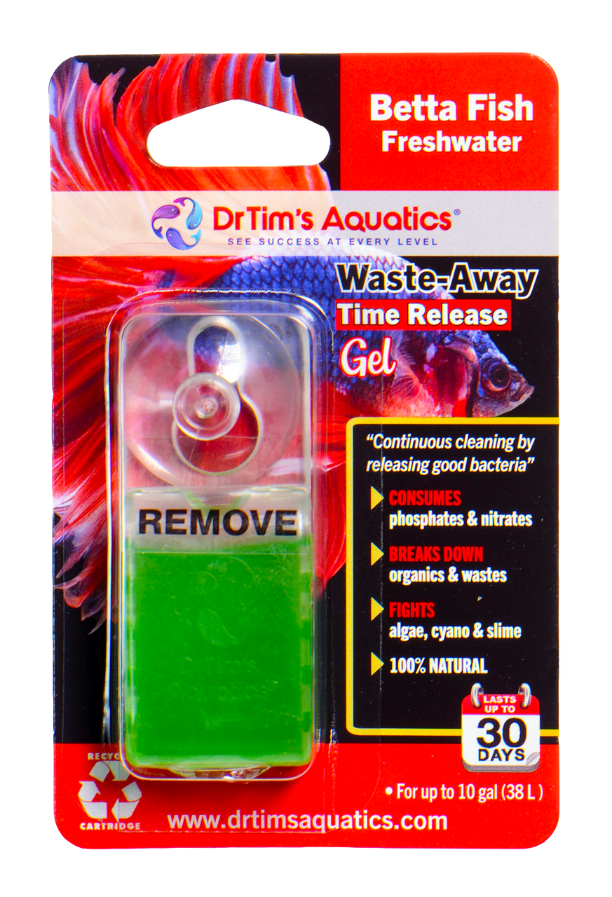 Dr. Tim's Aquatics Waste-Away Time Release Gel For Betta 10 Gallon Single