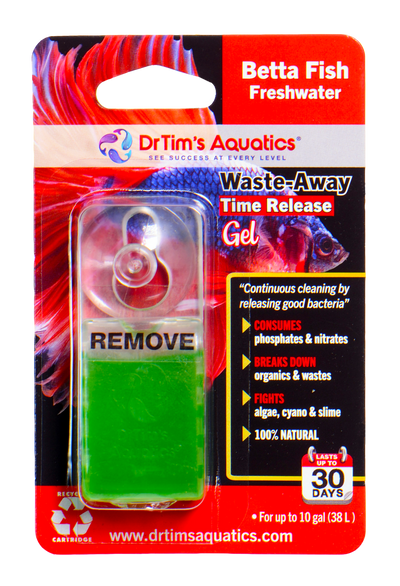 Dr. Tim's Aquatics Waste-Away Time Release Gel For Betta 10 Gallon Single