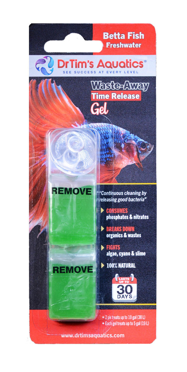 Dr. Tim's Aquatics Waste-Away Time Release Gel For Betta 20 gal, 2 pk 812540011169
