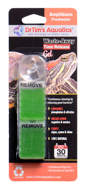 Dr. Tim’s Aquatics Waste - Away Time Release Gel for Turtles/Amphibians 20 Gallon 2 Pack - Aquarium