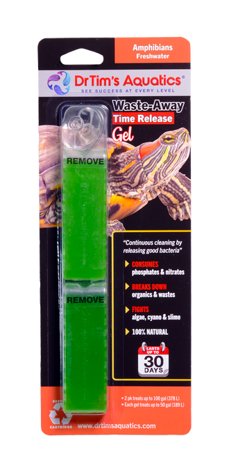 Dr. Tim’s Aquatics Waste - Away Time Release Gel for Turtles/Amphibians 100 Gallon 2 Pack - Aquarium