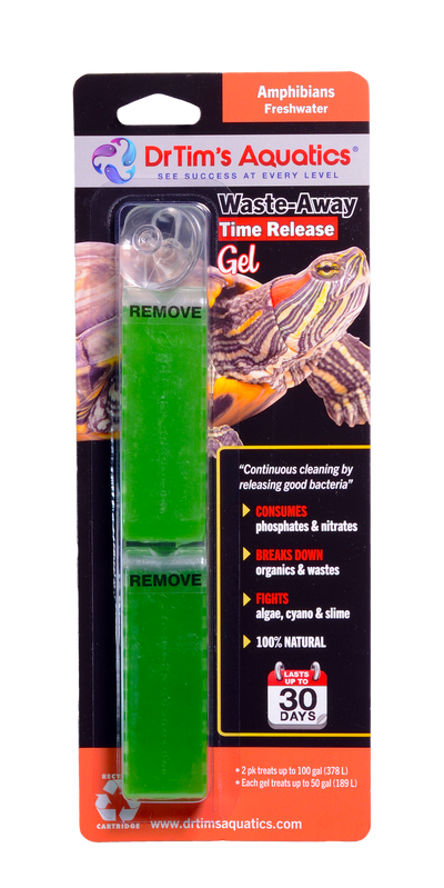 Dr. Tim's Aquatics Waste-Away Time Release Gel for Turtles/Amphibians 100 Gallon 2 Pack