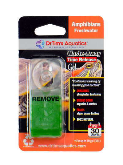 Dr. Tim’s Aquatics Waste - Away Time Release Gel for Turtles/Amphibians 10 Gallon Single - Aquarium