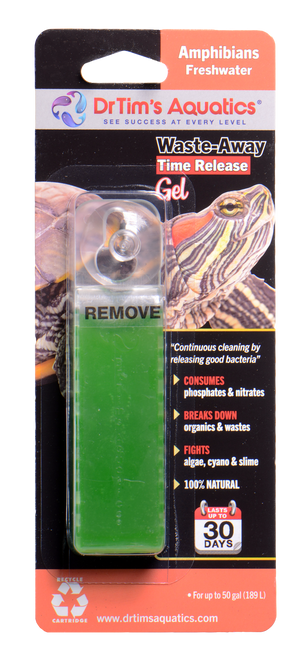 Dr. Tim’s Aquatics Waste - Away Time Release Gel for Turtles/Amphibians 50 Gallon Single - Aquarium