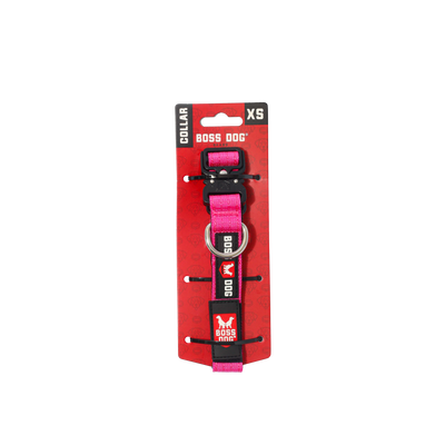 Boss Dog Tactical Adjustable Dog Collar Hot Pink X-Small, 11-14 in 850065051727
