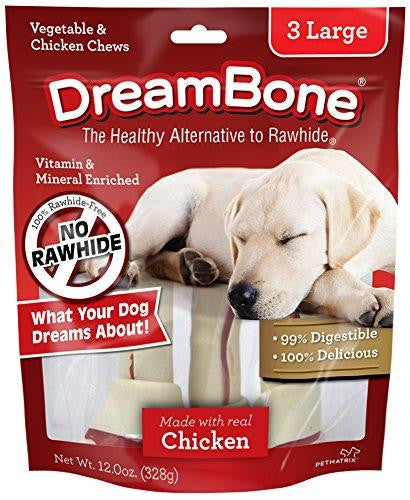 Dreambone Chicken Dog Chew Large 3pck {L-b}923093 892383002784