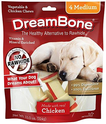 Dreambone Chicken Dog Chew Medium 4ck {L-b}923092 892383002579