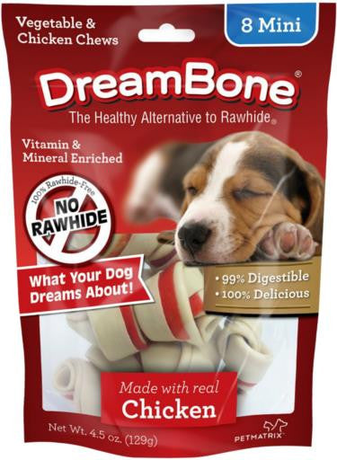 Dreambone Chicken Dog Chew Mini 8pck {L-b}923091 892383002500