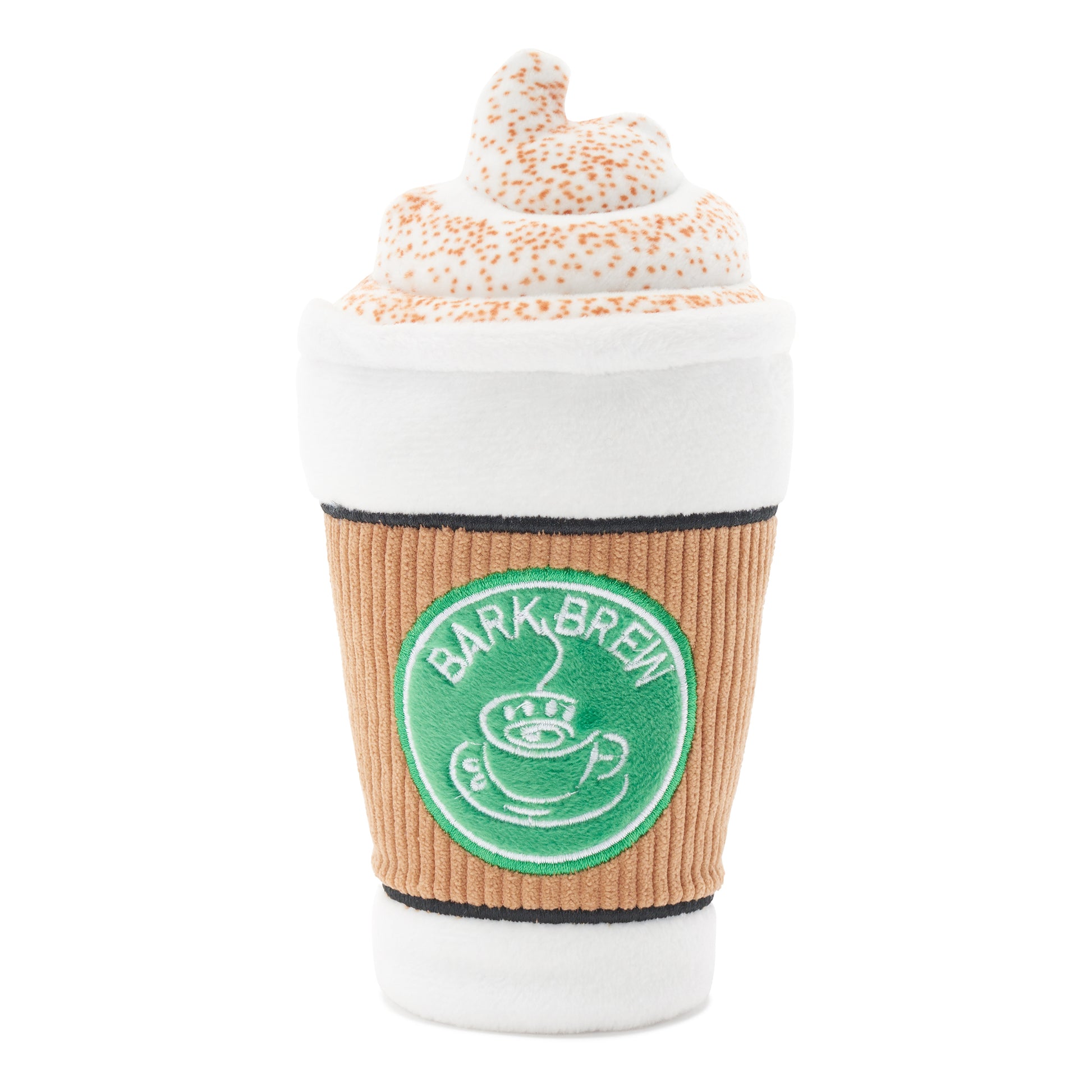 BARK Cup of Bark Roast Coffee Cup Plush Dog Toy 810013397253