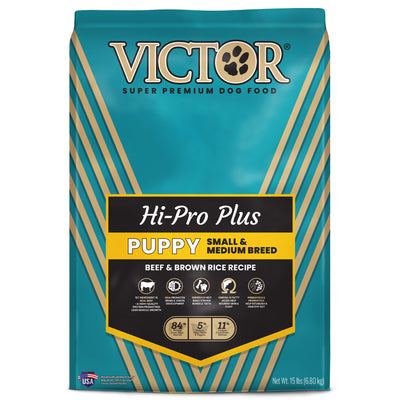 Victor Classic Hi-Pro Plus Small & Medium Breed Dry Puppy Food 15 lb 899944446605